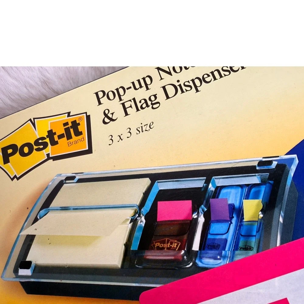 3M Post-it Pop-up Note & Flag Dispenser DS100 Desktop Organizer Sealed New